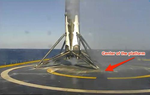 Aterizarea rachetei Falcon 9 pe o platformă marină