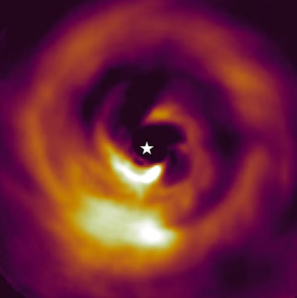 Planetă în formare în jurul stelei AB Aurigae
