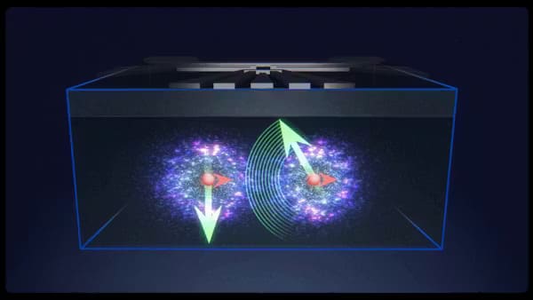 Doua nuclee atomice inseparabile cuantic